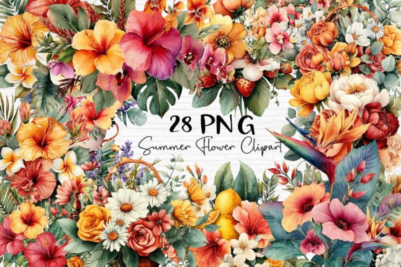 Download Summer Flower Clipart PNG - Flower Collection
