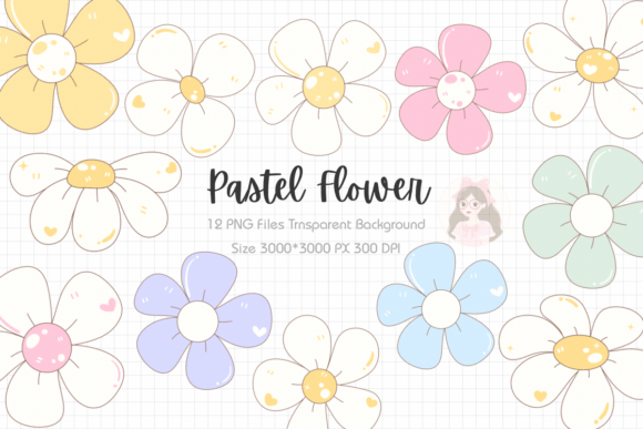 Download Spring Pastel Flower Clipart PNG - Flower Collection
