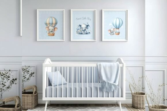 Download Elephant Nursery Wall Art Bundle - Nursery Collection