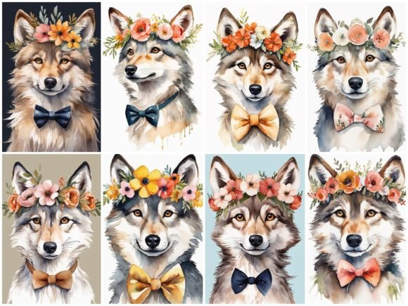 Download 32 Images Baby Wolf Flower Crown Bowties - Flower Collection