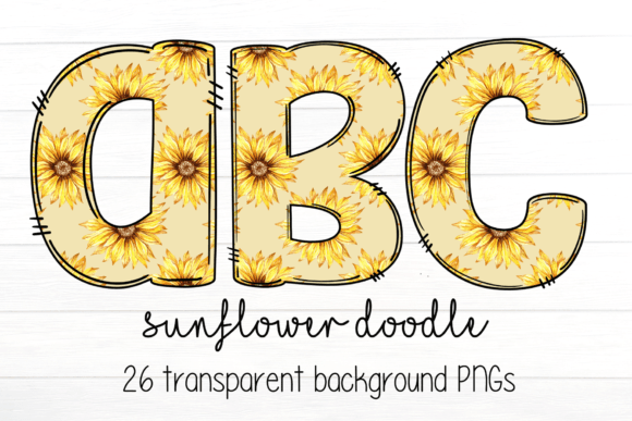 Download Sunflower Summer Doodle Letter - Flower Collection