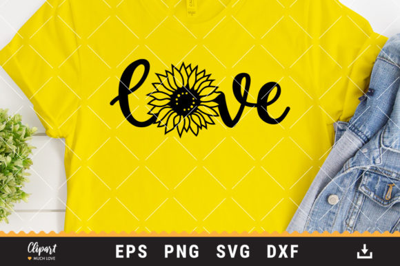 Download Sunflower Love T-shirt - Flower Collection