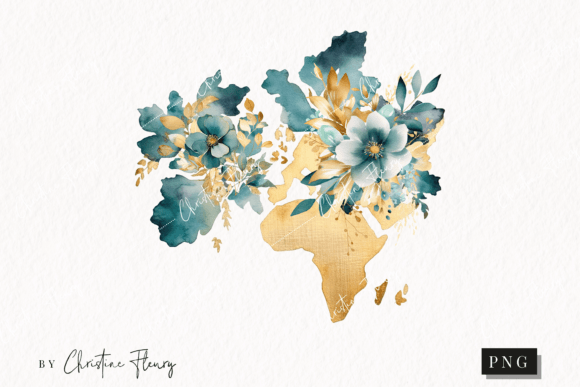 Download Watercolor Flower Map Clipart - Flower Collection