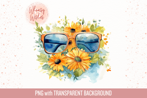 Download Sunflower Summer Sunglasses Sublimation - Flower Collection