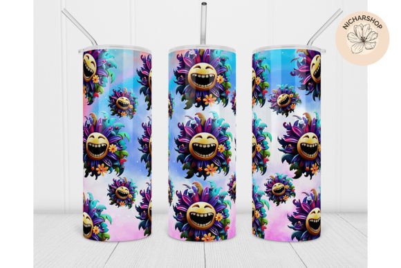 Download 20Oz Smile Sunflower Summer Tumbler Wrap - Flower Collection
