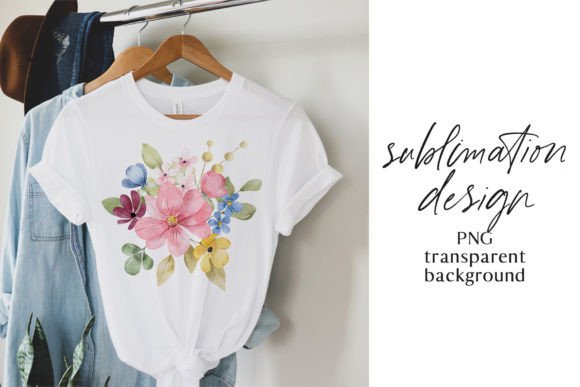 Download T-shirt Design with Flowers, PNG File. - Flower Collection