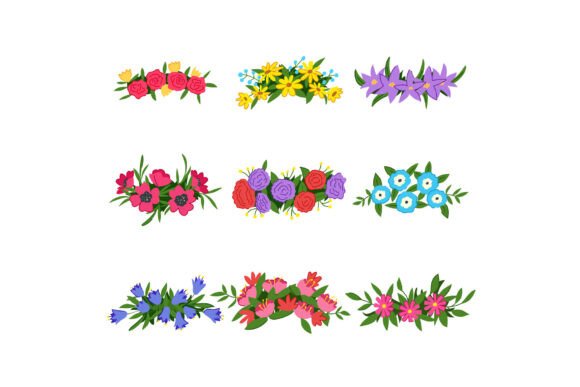 Download Flower Crown Set Cartoon - Flower Collection