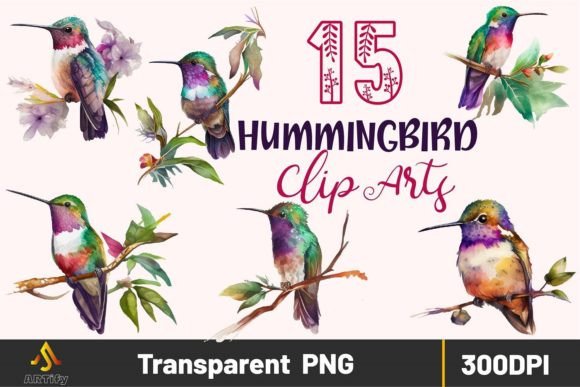 Download Hummingbird Watercolor Clipart HD PNG - Premium Bundle