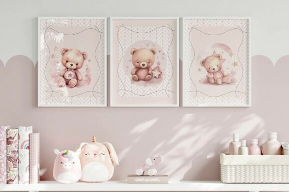 Download Teddy Bear Nursery Wall Art Bundle - Nursery Collection