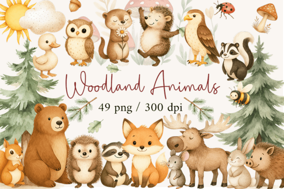 Download Woodland Animals Clipart, Baby Nursery, - Nursery Collection