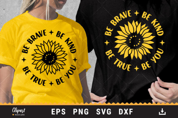 Download Sunflower T-shirt SVG, DXF, PNG - Flower Collection