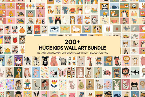 Download Colorful Kids Wall Art Nursery Printable - Nursery Collection