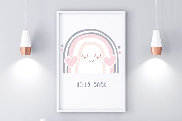 Download Nursery Wall Art - Hello Baby Cute Wall Art - Nursery Collection