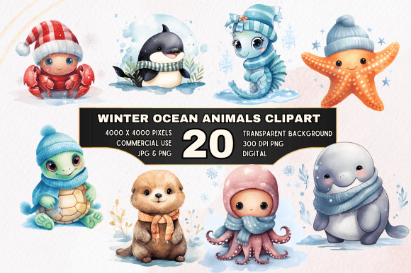 Download 20 Ocean Holiday Clipart Bundle - Holiday clipart bundle Collection