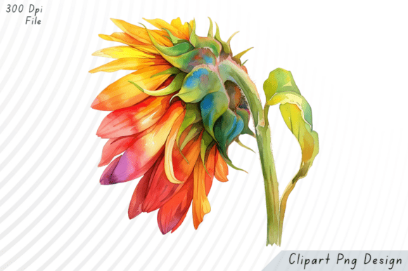 Download Watercolor Sunflower PNG Clipart - Flower Collection