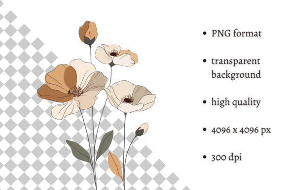 Download Watercolor Boho Wild Flowers Clipart - Flower Collection
